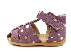 Pom Pom sandal purple gold dot with velcro